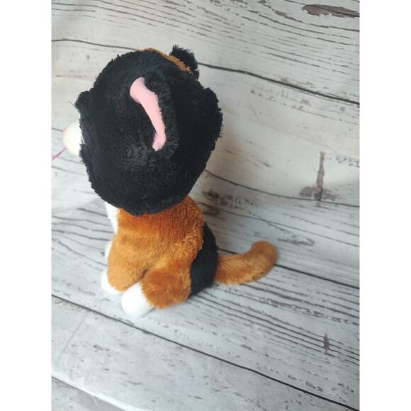 2016 Ty Beanie Boo TAURI The Cat Calico 11 Plush Stuffed Animal - Picture 3 of 7